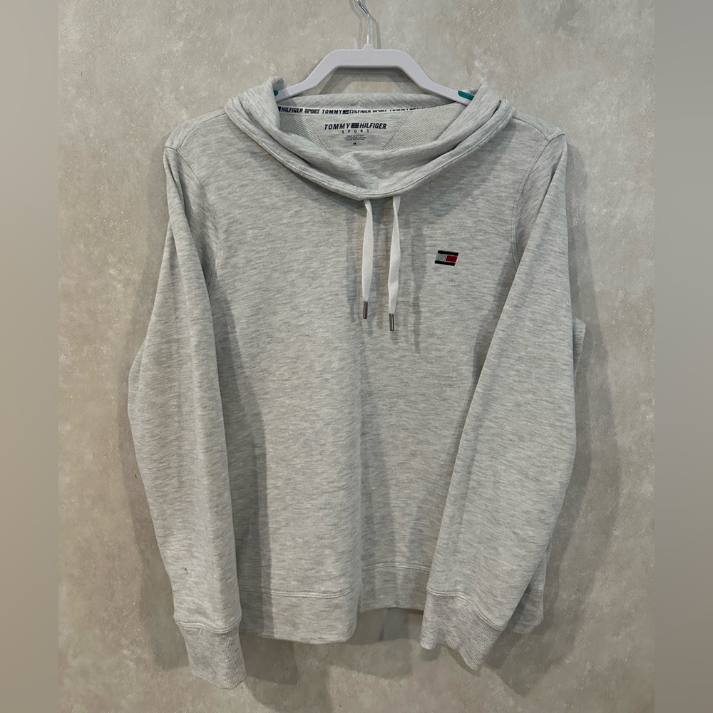 Tommy Hilfiger Sport Gray Cowl Neck - Size Medium
